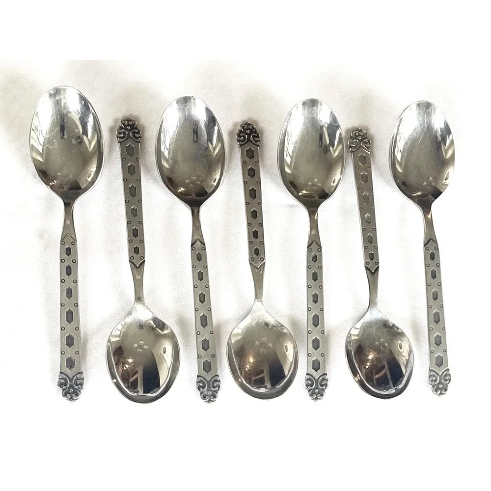Oneida Northland San Francisco Stainless Flatware Set 59 Pc Japan Black